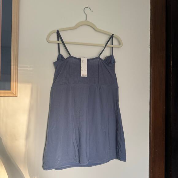 NWT Urban Outfitters Modern Love Blue Corset Dress - Picture 2 of 10